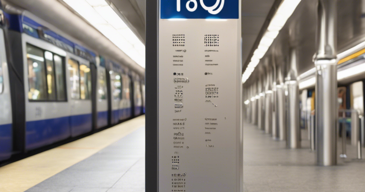 Diseño de señalética táctil para personas con discapacidad visual en transporte público