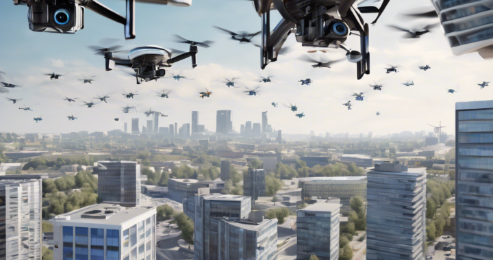 Simulación de tráfico aéreo urbano para drones de reparto con algoritmos de enjambre